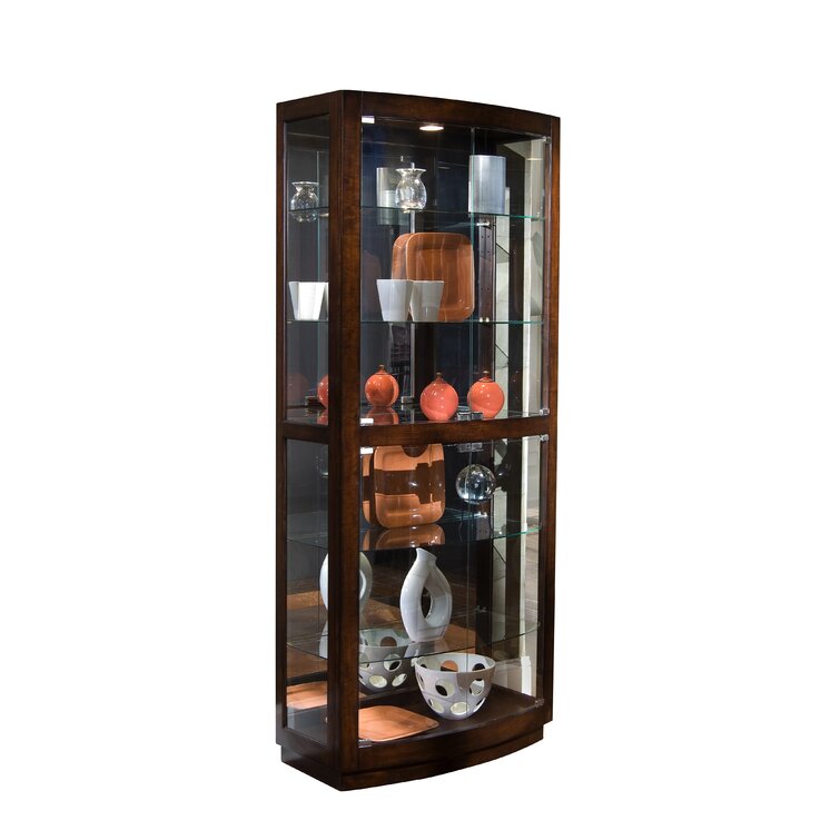 Pulaski furniture deals curved curio cabinet